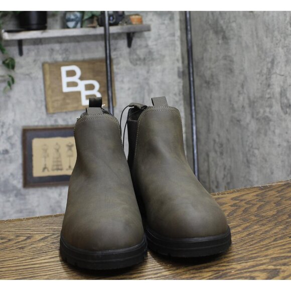 NWT Goodfellow & Co Mens Huxley Chelsea Boots 90971870 Brown Green 10.5 - Picture 6 of 9